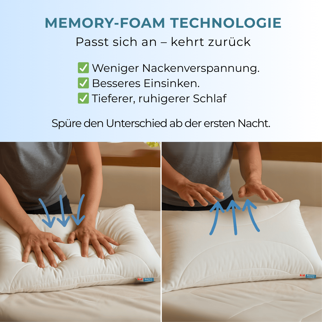 ECO Vital Naturfaser Deluxe Kopfkissen 2-in-1