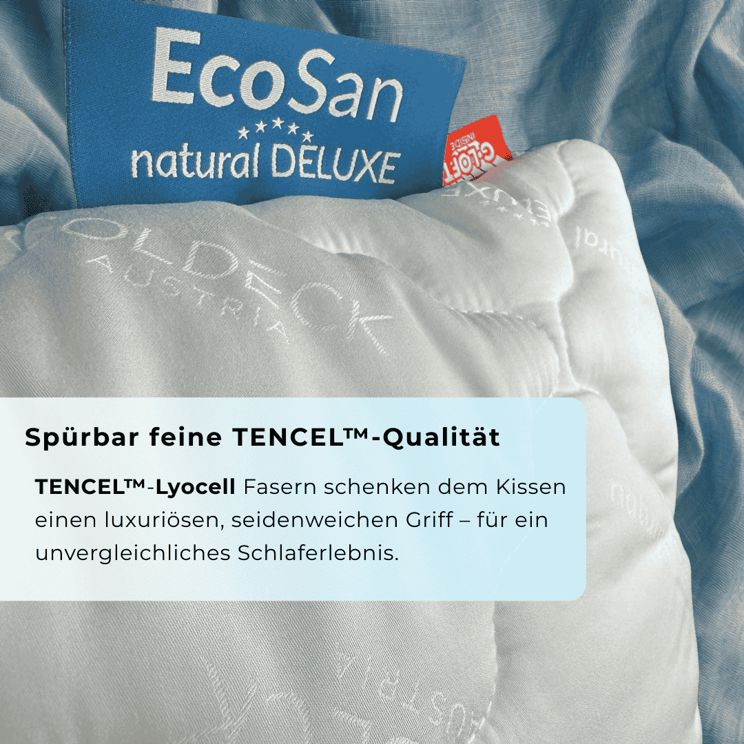 ECO San Naturfaser Deluxe Kopfkissen - Premium Tencel™