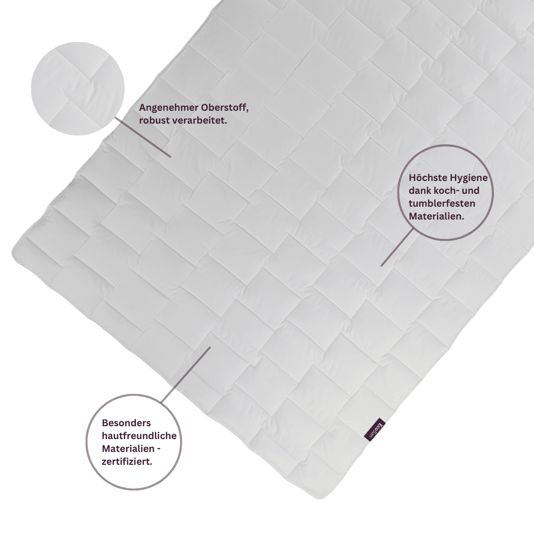 ECO San Ganzjahresdecke - Hygienisch & füllig