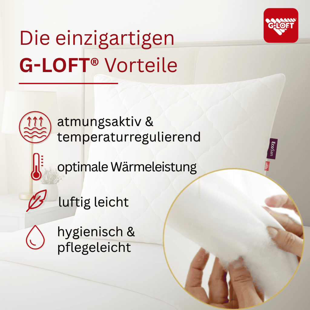 ECO San Kopfkissen - Füllig & Hygienisch